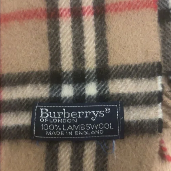 Burberry Lambswool Plaid Scarf - Picture 2 of 2